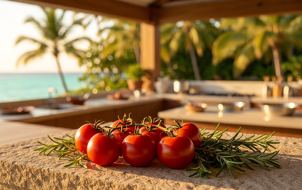 Cucina professionale e ingredienti freschi
